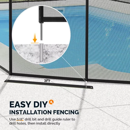 Around Removable Safety Pool Fence